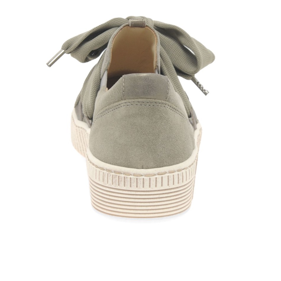 Gabor Suède Salvia/bronze | Baskets Casual Femme Valse Exclusives